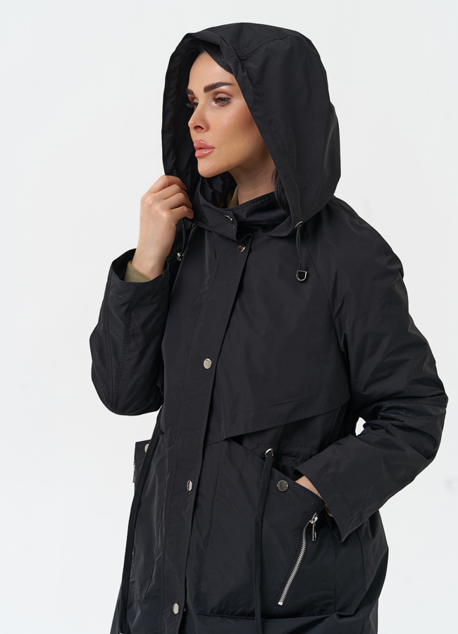 Плащ женский с капюшоном модель № 30040 универмаг малина