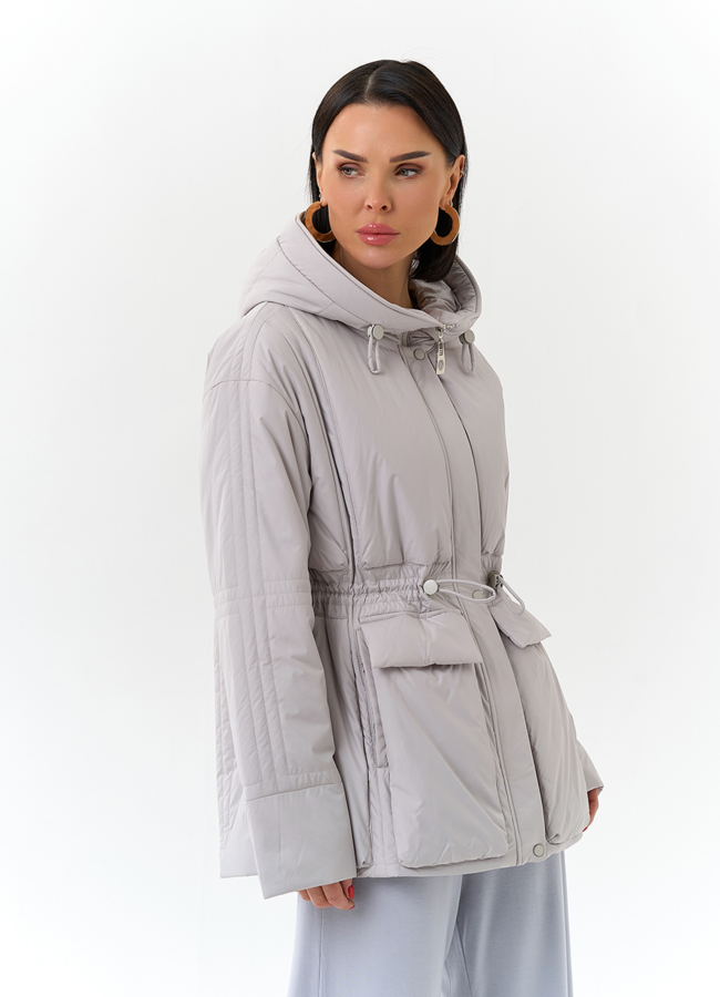 Женская куртка с капюшоном  модель № 32704 универмаг малина