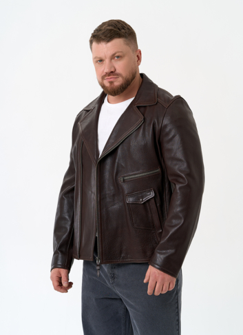 Мужская куртка косуха из натуральной кожи Мужская куртка косуха из натуральной кожи