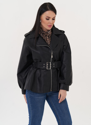 Куртка-косуха с резинкой по талии