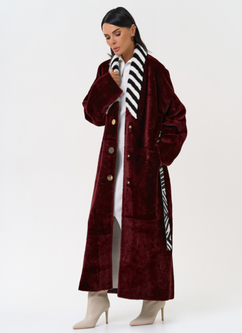 Двусторонняя женская дубленка из овчины SATINO