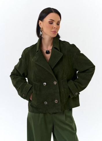 Женская куртка из натуральной замши