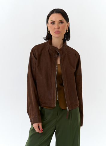 Женская двухсторонняя куртка из натуральной кожи