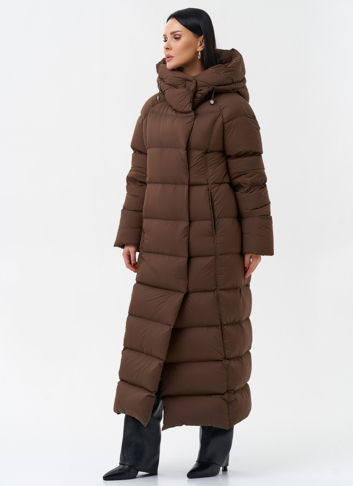 Женский пуховик с капюшоном 