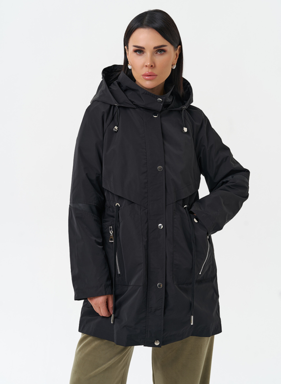 Плащ женский с капюшоном