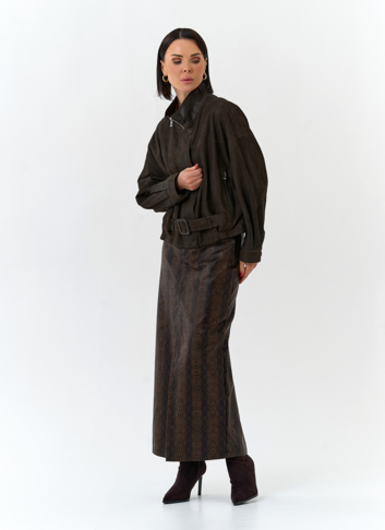 Женская двухсторонняя куртка из натуральной кожи