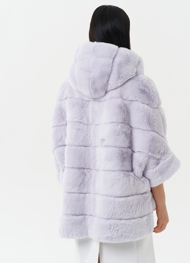 Шуба из меха кролика модель № 27819 универмаг малина