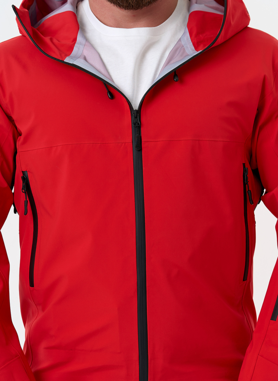 Мужская ветровка красного цвета