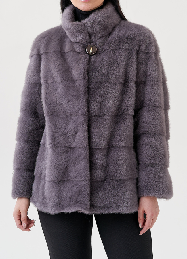 Шуба из норки  модель № 25894 универмаг малина