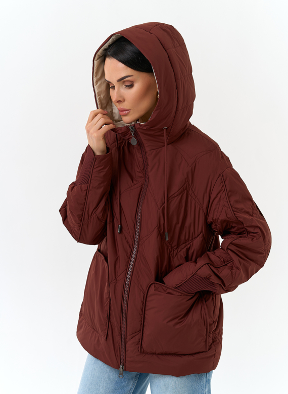 Женская куртка с капюшоном
