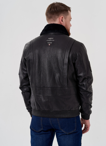 Мужская куртка - пилот из натуральной кожи
