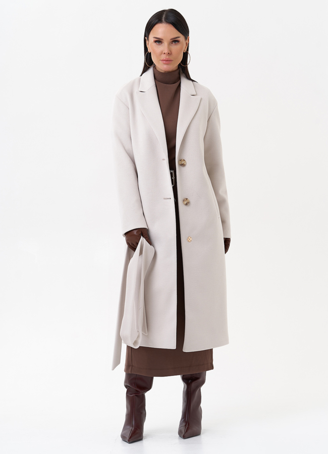 Женское пальто с английским воротником модель № 29546 универмаг малина