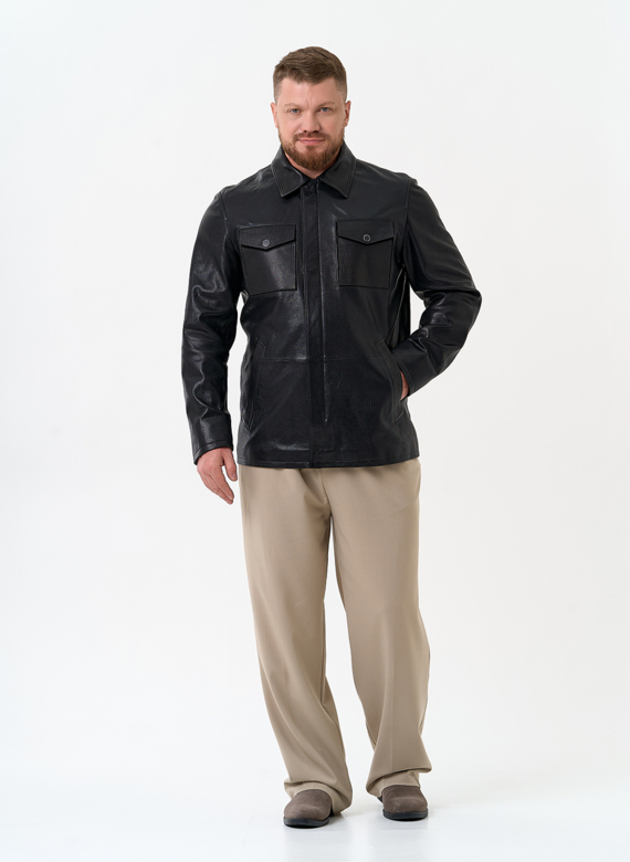 Мужская куртка из натуральной кожи