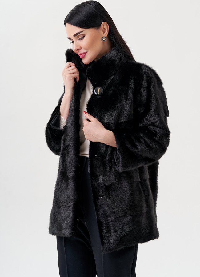 Норковая шуба модель № 24729 универмаг малина