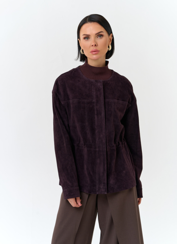 Жакет из натуральной замши